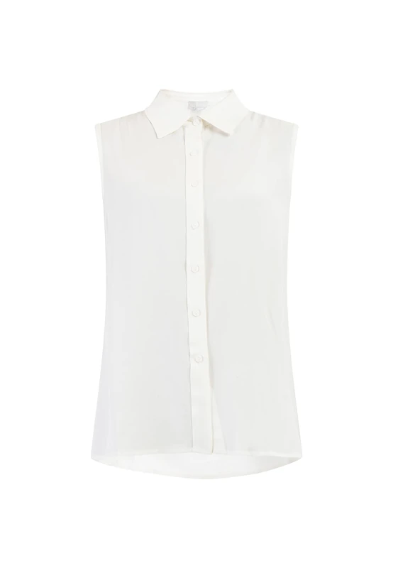 YASANNA Women's Blouse top, Wool White, M