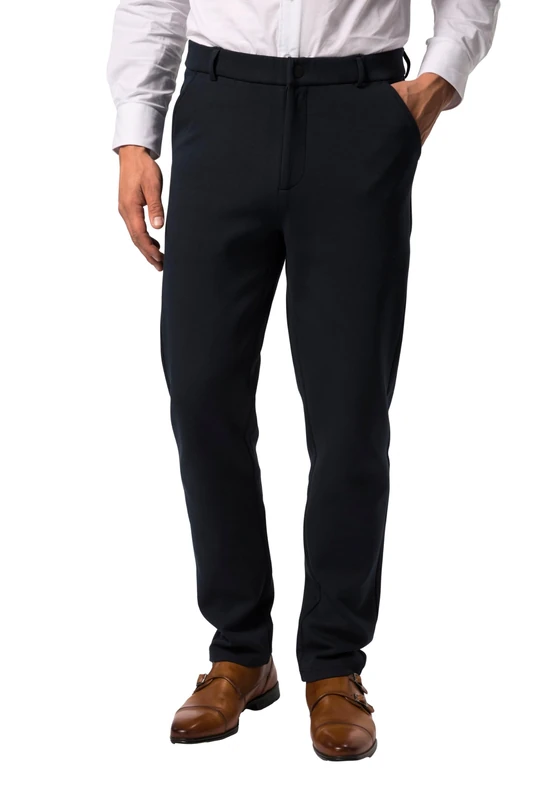 JP 1880 Menswear Big & Tall Plus Size L-8XL Jersey Trousers, Chino, FLEXNAMIC®, Business, Chino, Mix-and-Match NEW YORK Navy Blue 8XL 806097785-8XL