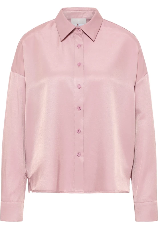 CELOCIA Women's Hemdbluse Shirt Blouse, Antique Pink, M