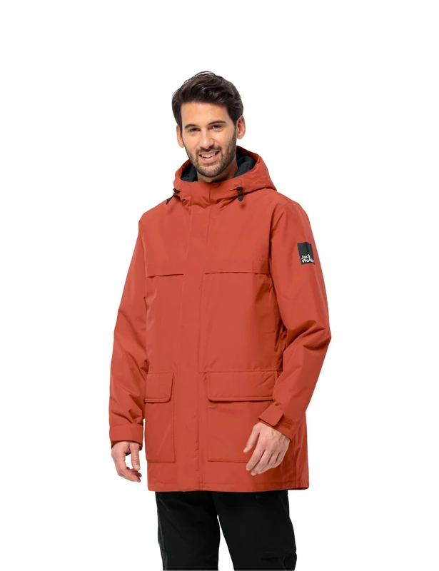 Jack Wolfskin WINTERLAGER PARKA M, Men’s parka, intense rust,