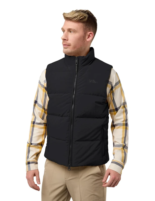Jack Wolfskin Men's Northern Lights Vest - Black, XXL