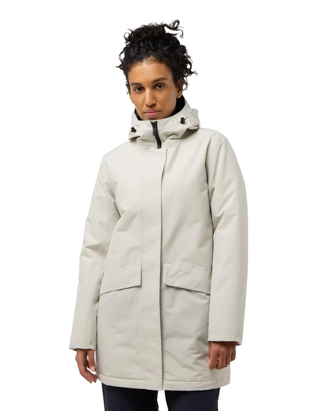 Jack Wolfskin Women's Tempelhof W Coat, Seal, XXL