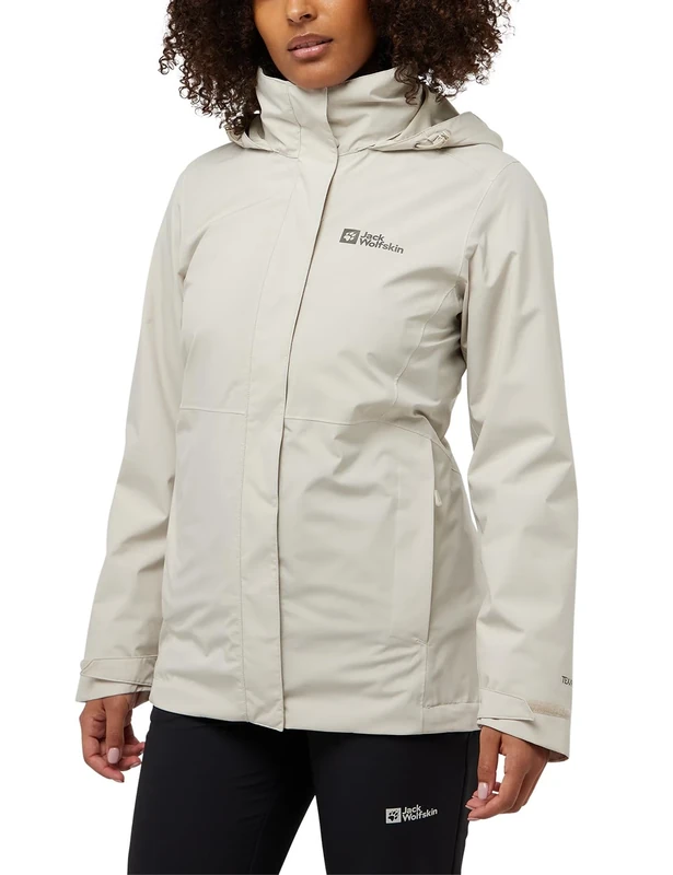 Jack Wolfskin Women's Rotwand 3in1 JKT W Jacket, Seal, M