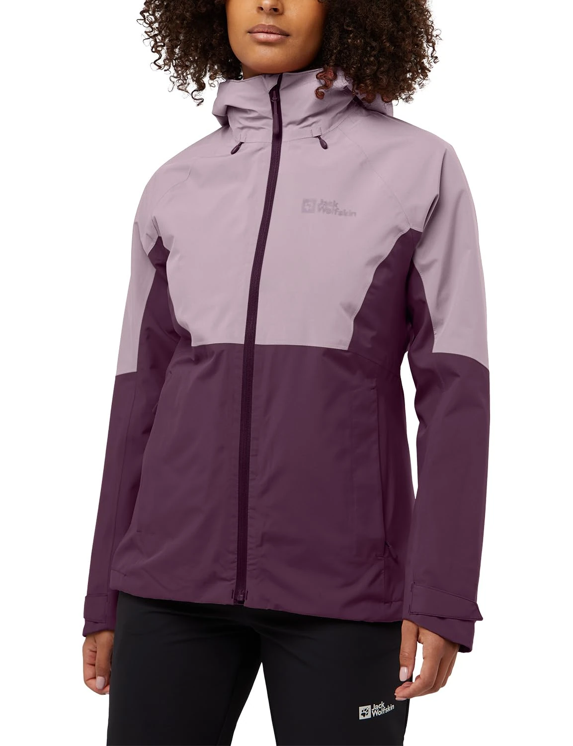 Jack Wolfskin Women's Glaabach 3-in-1 JKT W Jacket, Midnight Plum, M