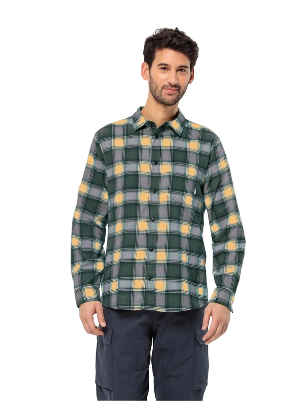 Jack Wolfskin Men's Hiking Trail Shirt m, Teal, S