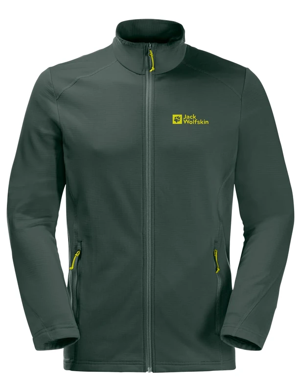 Jack Wolfskin Men's Kolbenberg Fz M Jacket, Black Olive/Firefly, M