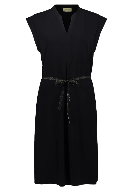 Cartoon Women's Plain Tunic Dress, Black, 18