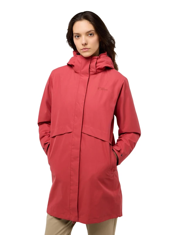 Jack Wolfskin Women's Baylight 3-in-1 Coat - Red Coral, M