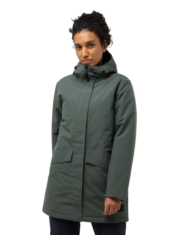 Jack Wolfskin Women's TEMPELHOF COAT W Coat, slate green, - Image 1