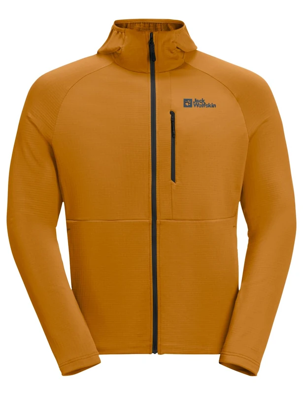 Jack Wolfskin KOLBENBERG HOODED FZ M, Men’s Jacket, safflower,