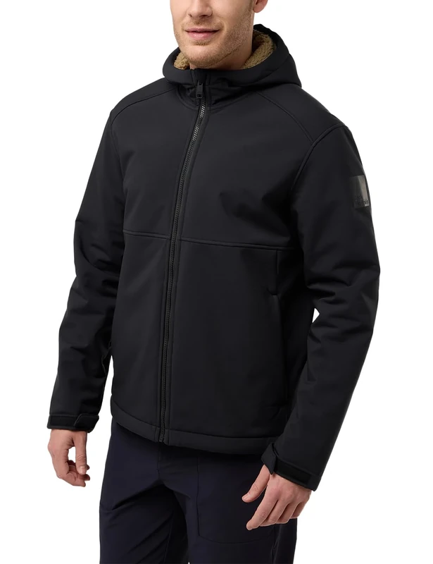 Jack Wolfskin Men's windland JKT m Softshell Jacket, Black, XL