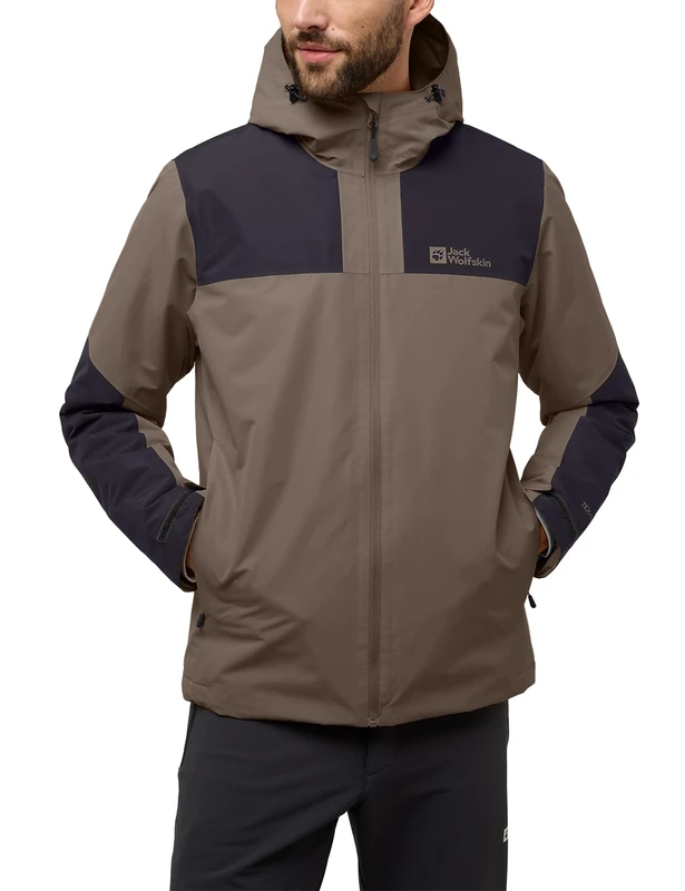 Jack Wolfskin Mens Jasper Insulated Jacket - Cold Coffee - M