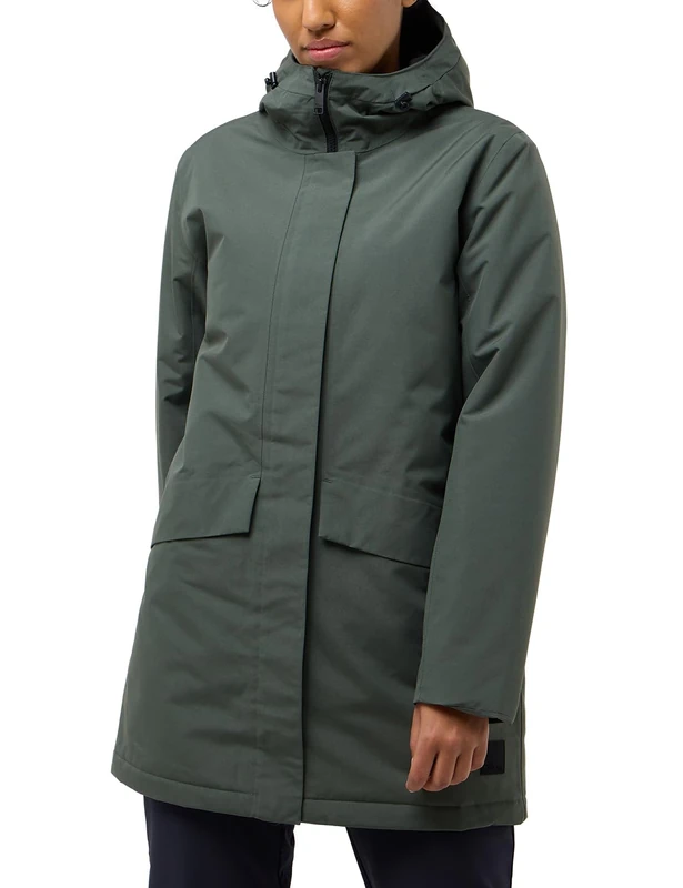 Jack Wolfskin Women's TEMPELHOF COAT W Coat, slate green, - Image 1