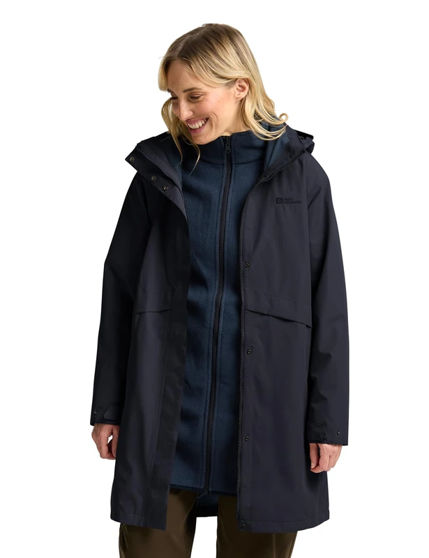 Jack Wolfskin Women's Baylight 3-in-1 Coat - Dark Navy, XXL