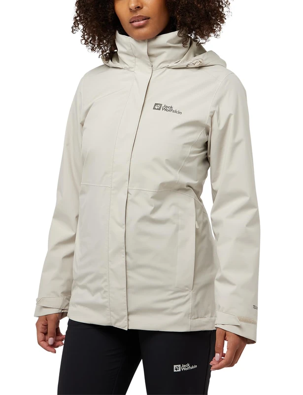 Jack Wolfskin Women's Rotwand 3-in-1 Jacket - Seal, Size S