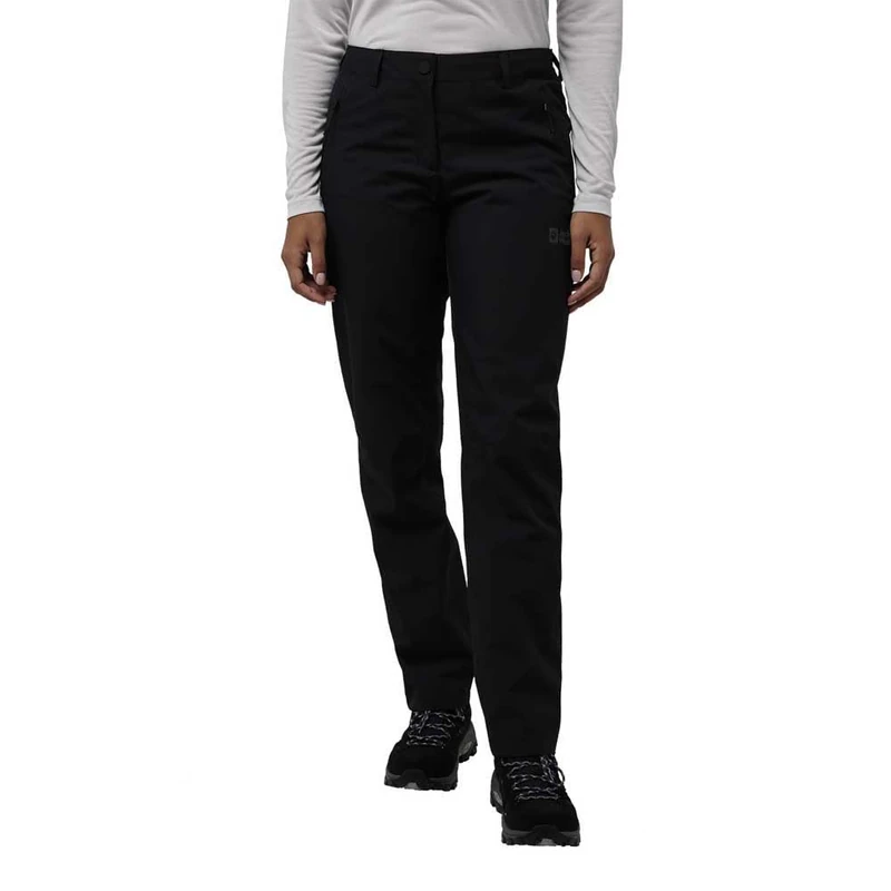 Jack Wolfskin Women's Parana Pants W Hiking Trousers, Black, 72 Long