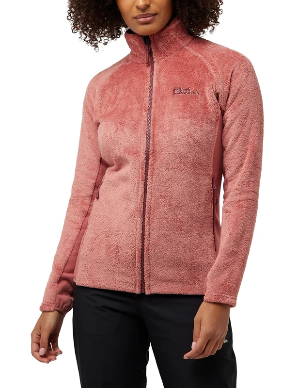 Jack Wolfskin Women's Rotwand Fz W Jacket, Mineral Red, XL