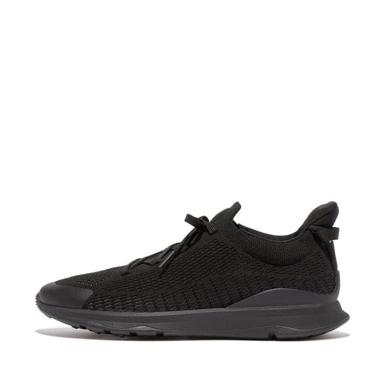 FitflopVitamin Ffx Mens Knit Sports Trainers, Black/Pewter, 9 UK