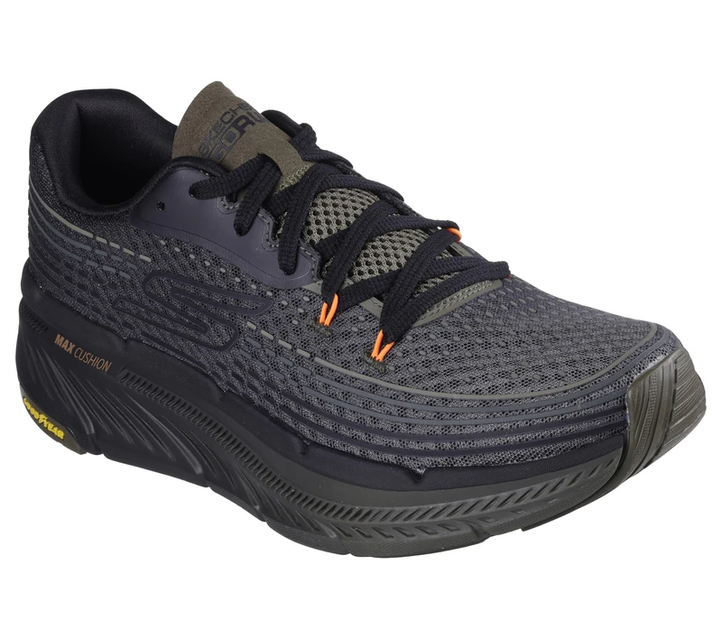 Skechers Men's Max Cushioning Premier 2.0 Vivid 2.0 Sneaker, Olive Textile/Synthetic, 10.5 UK