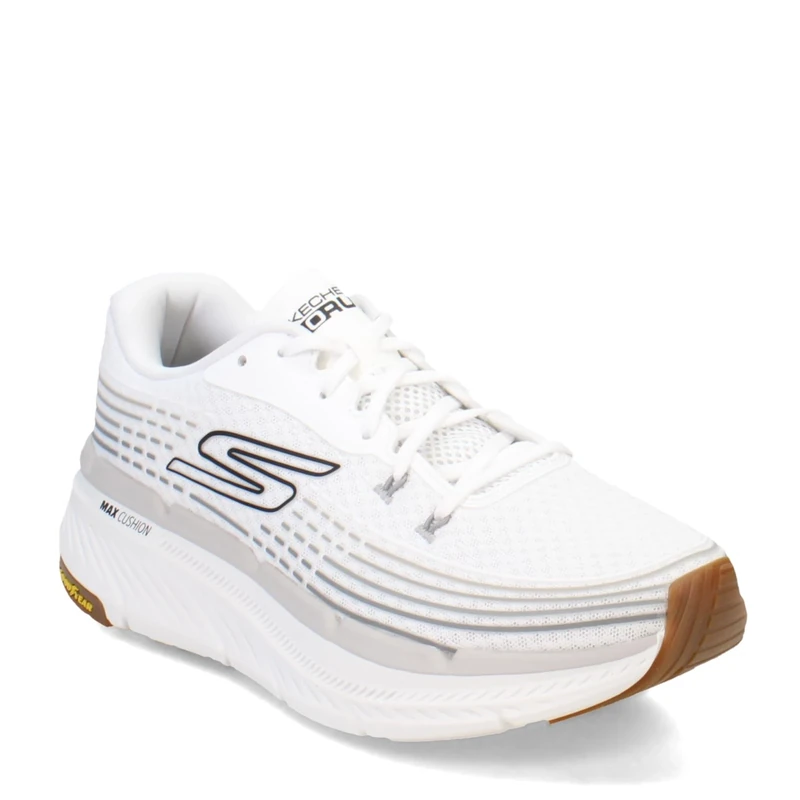Skechers Men's Max Cushioning Premier 2.0 Vivid 2.0 Sneaker, White Textile/Synthetic, 8 UK