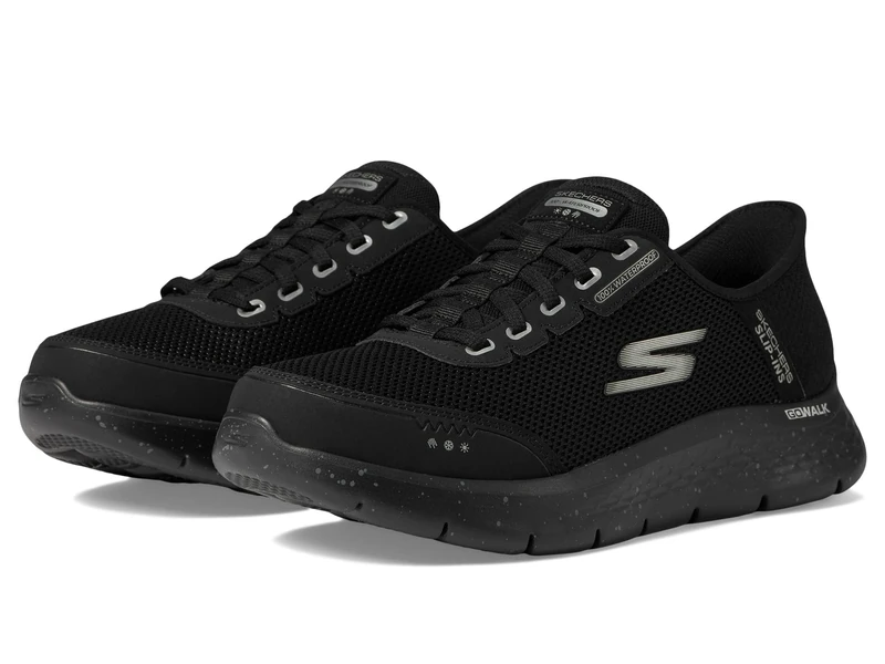 Skechers Men's Go Walk Flex Sneaker, Black White, 14 UK - Image 1
