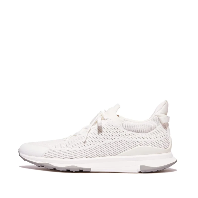 FitflopVitamin Ffx Mens Knit Sports Trainers, Urban White/Tiptoe Grey, 12 UK
