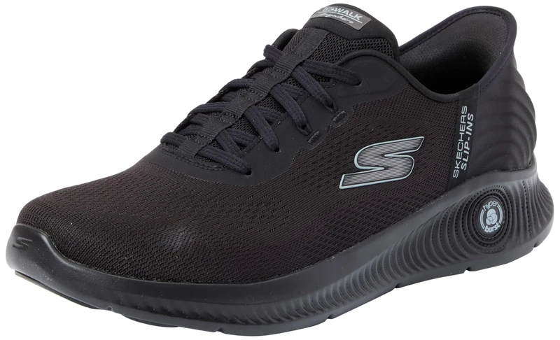 Skechers Men's GO Walk Anywhere Sneaker, Black, 11.5 UK