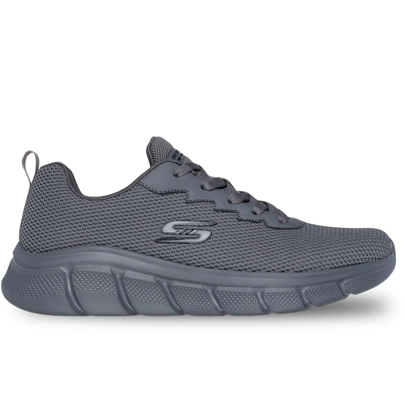 Skechers Men's Bobs B Flex Chill Edge Sneaker, Dark Gray Knit, 11 UK