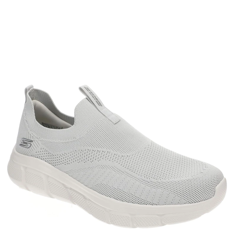 Skechers Men's Bobs B Flex Frigid Edge Slip-On Sneakers, Gray Knit, 7.5 UK