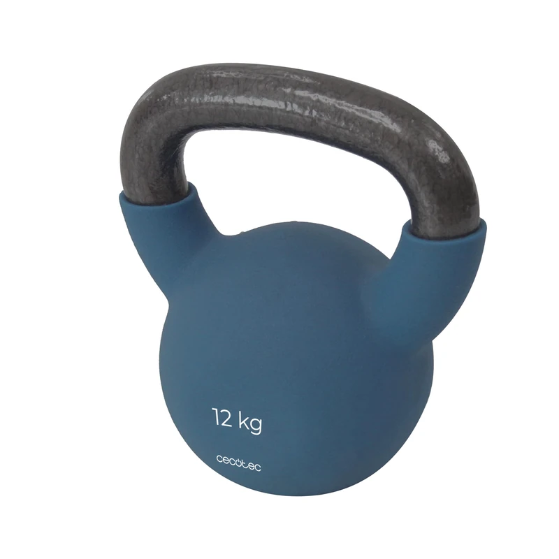 Cecotec 12 kg KettleBell KettleBell 12000 Neo. Neoprene Coating, Cast Iron, Ergonomic Grip, Aesthetic Design and Easy to Clean, Dimensions 19.5 x 16 x 22.8 cm