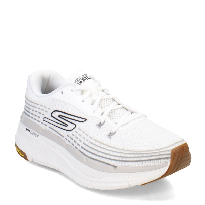 Skechers Men's Max Cushioning Premier 2.0 Vivid 2.0 Sneaker, White Textile/Synthetic, 7.5 UK