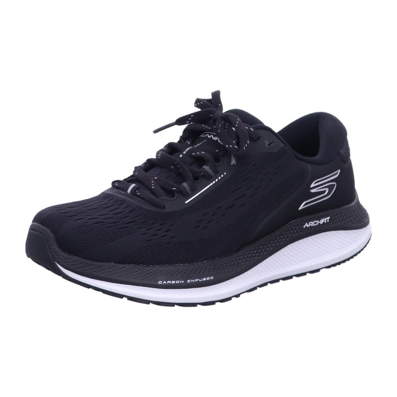 Skechers Men's Go Run Persistence 2 Sneaker, Black Mesh/White Trim, 7.5 UK