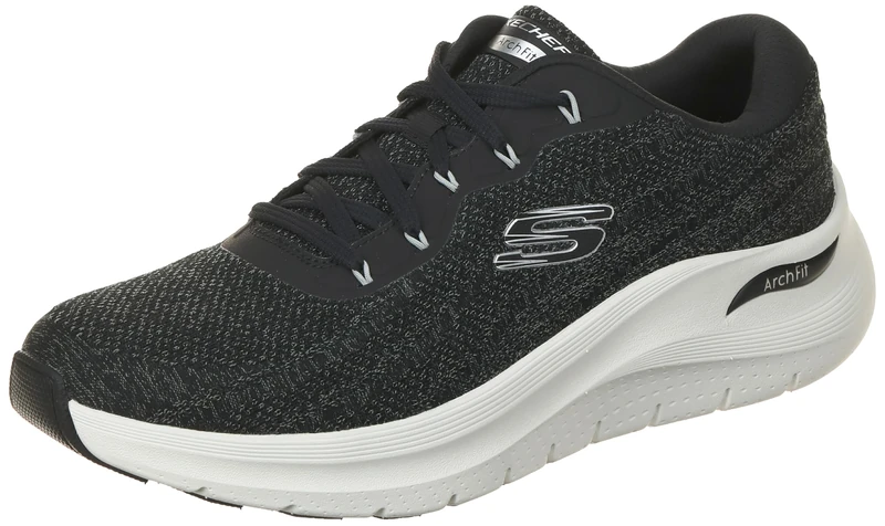 Skechers Men's Arch FIT 2.0 Road Wave, Black