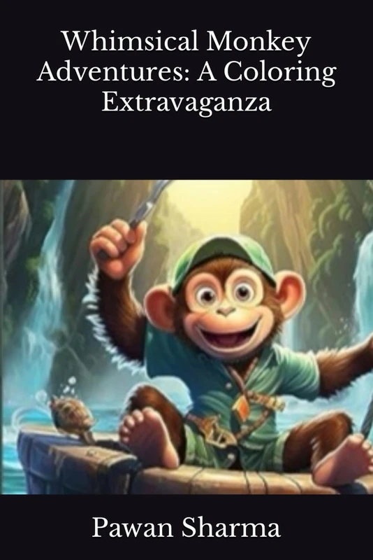 Whimsical Monkey Adventures: A Coloring Extravaganza