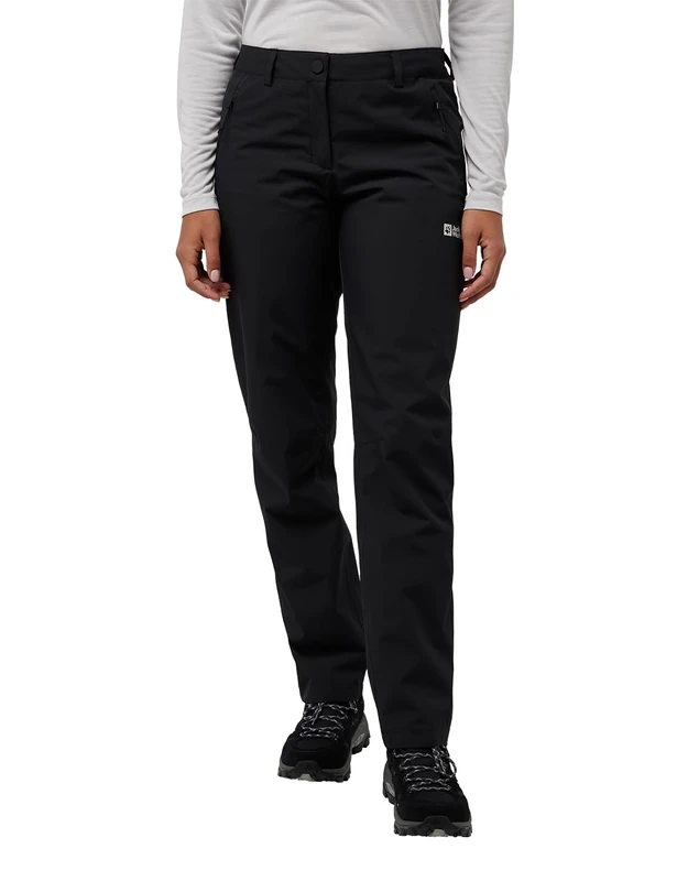 Jack Wolfskin Women's Parana Pants W Hiking Trousers, Black, 20 Short