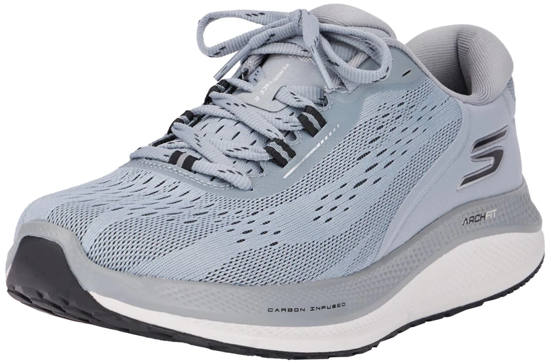 Skechers Men's GO Run Persistence 2 Sneaker, Gray, 11 UK
