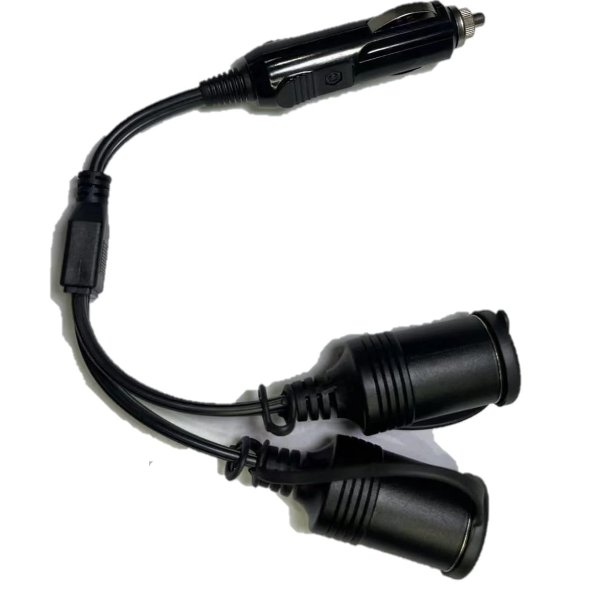 30cm 12V/24V Twin Cigarette Lighter Socket Adapter – 10A Fused 120W Dual Socket Splitter for Cars Vans Utes Trucks & Motorhomes Twin Outlet Power Lead