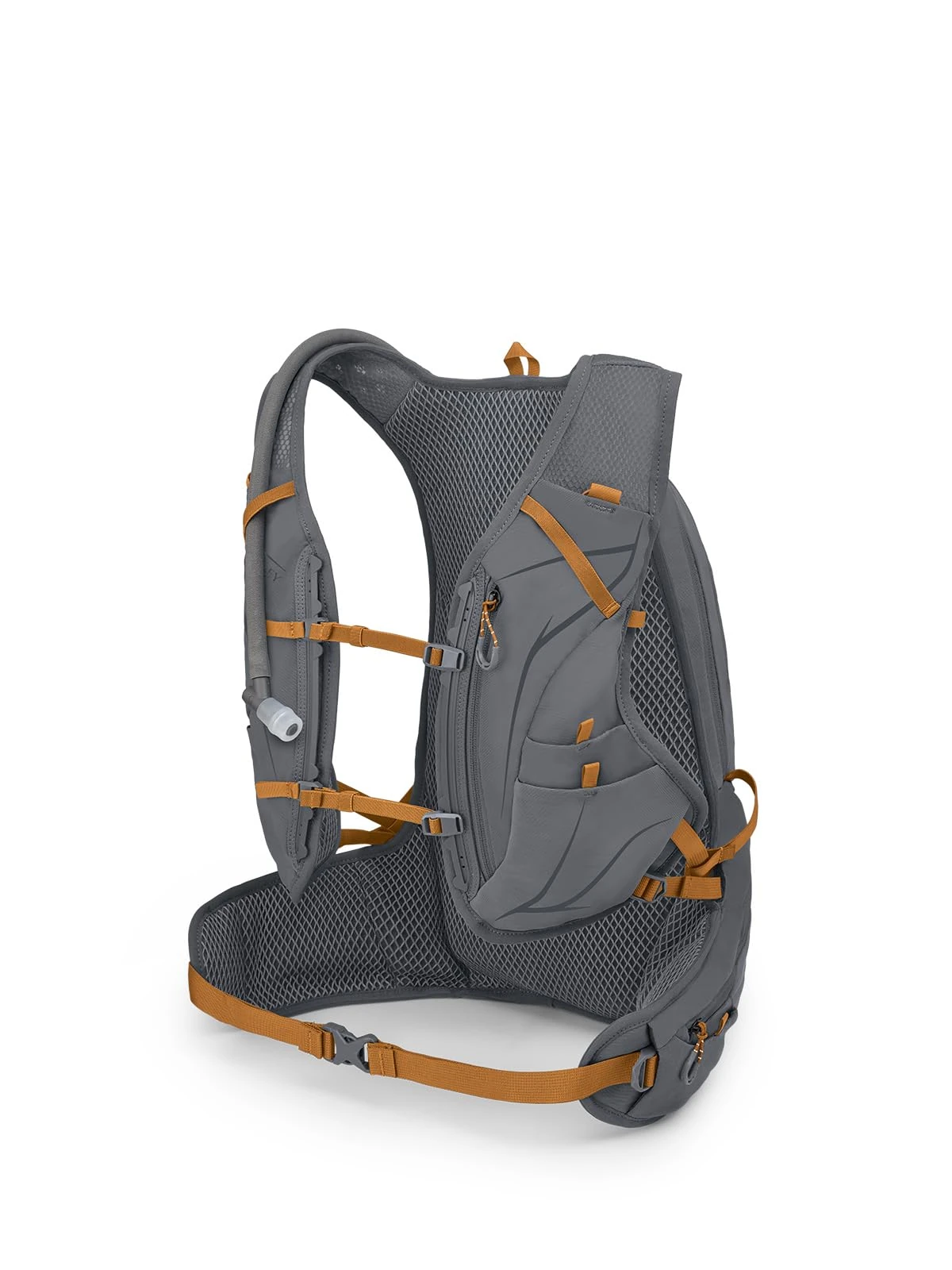 Osprey Duro 15L Men's Running Hydration Vest with Hydraulics Reservoir, Phantom Grey/Toffee Orange, Small/Medium