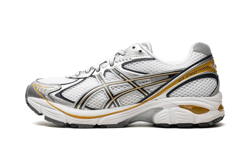 ASICS Men's GT-2160 Sneaker, White/Pure Silver, 4.5 UK