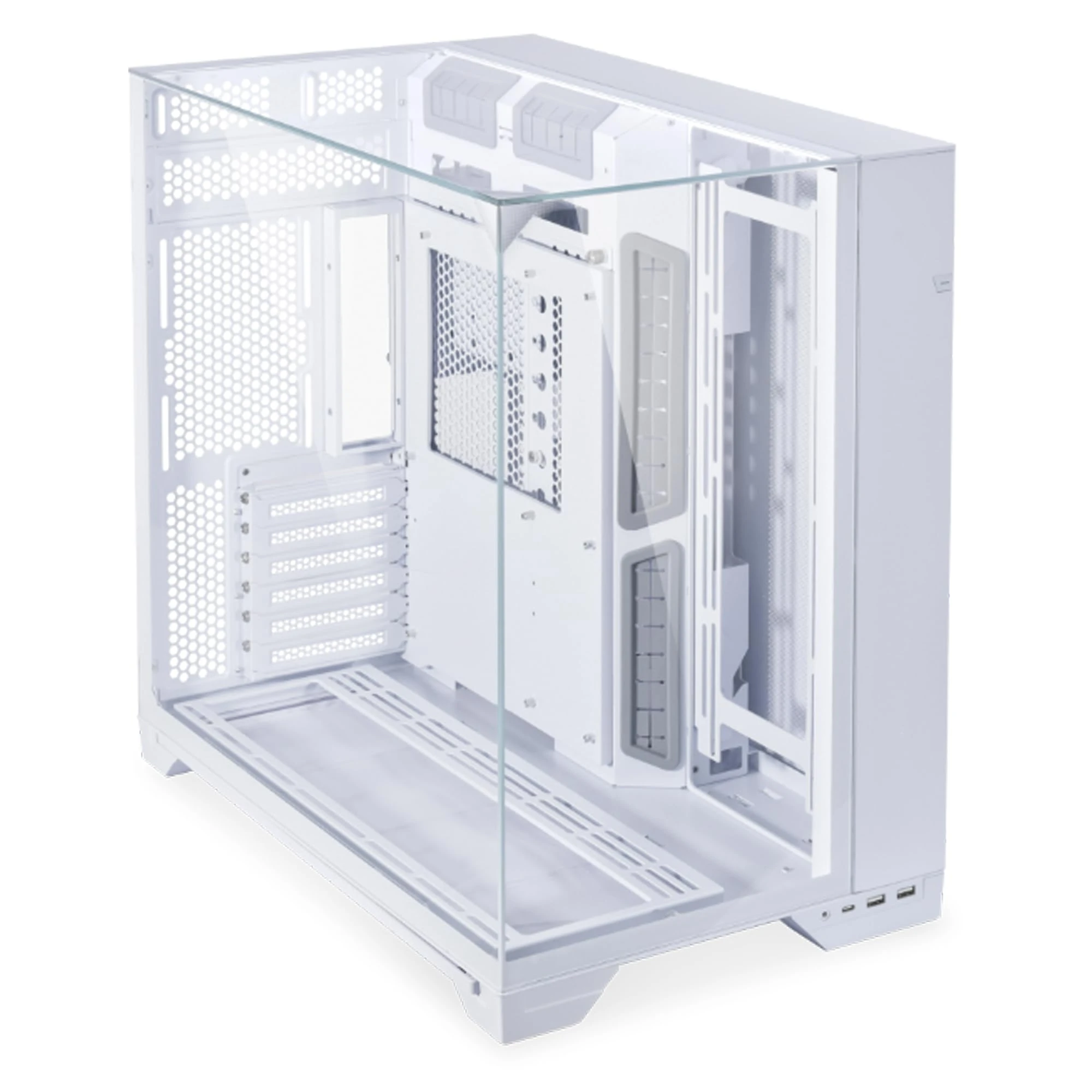 Lian Li O11 Vision White Aluminum/Steel/Tempered Glass ATX Mid Tower Computer Case White - O11VW.US
