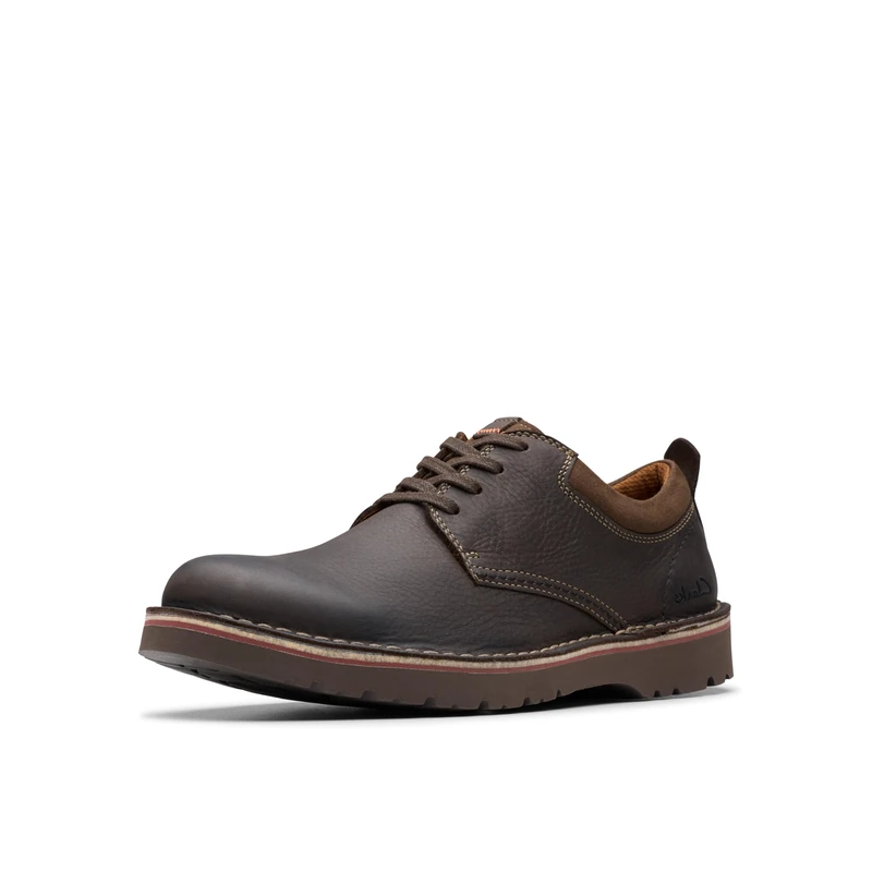 Clarks Men's Eastridge Low Oxford, Dark Brown, 11.5