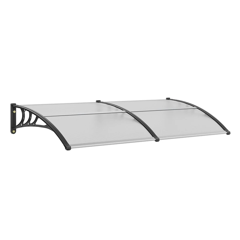 VEVOR Window Door Awning Canopy 40" x 80", UPF 50+ Polycarbonate Entry Door Outdoor Window Awning Exterior, Front Door Overhang Awning for Sun Shutter, UV, Rain, Snow Protection, Hollow Sheet