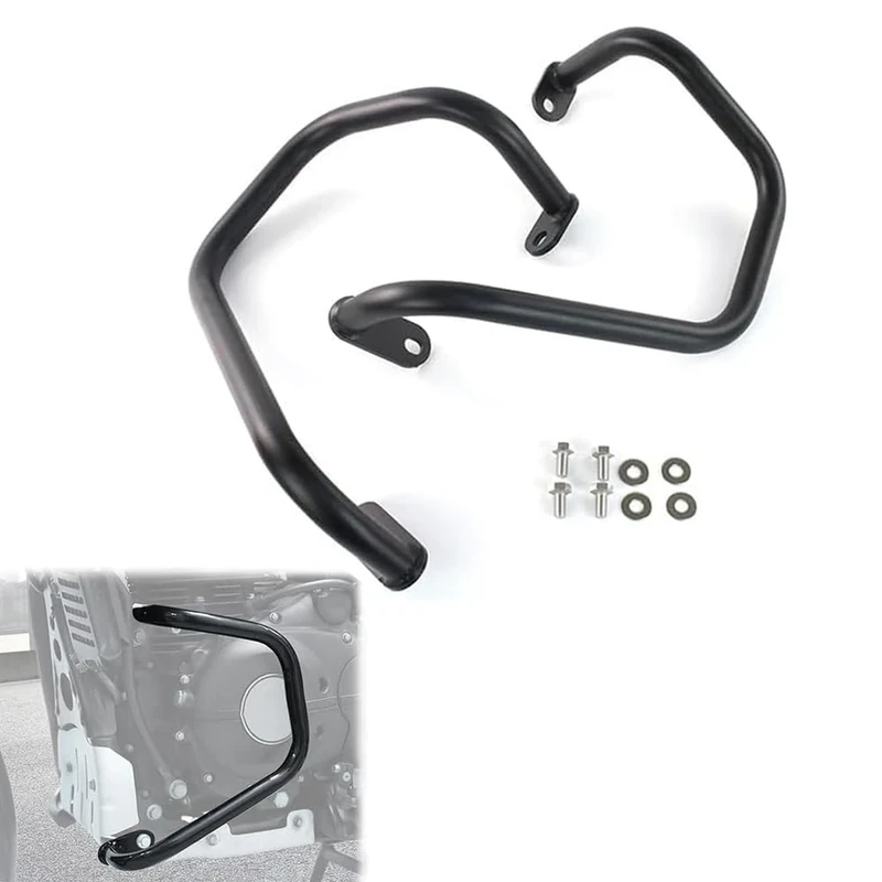 REARACE Engine Guard Crash Bar Compatible with Royal Enfield Himalayan 2016-2023, Scram 411 2022-2024 Motorcycle Engine Highway Bumper Protector