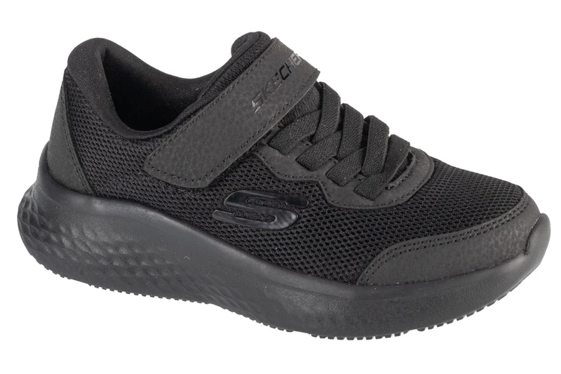 Skechers Girl's Skech-Lite Pro Sneakers, Black Mesh/Trim, 2 UK Child