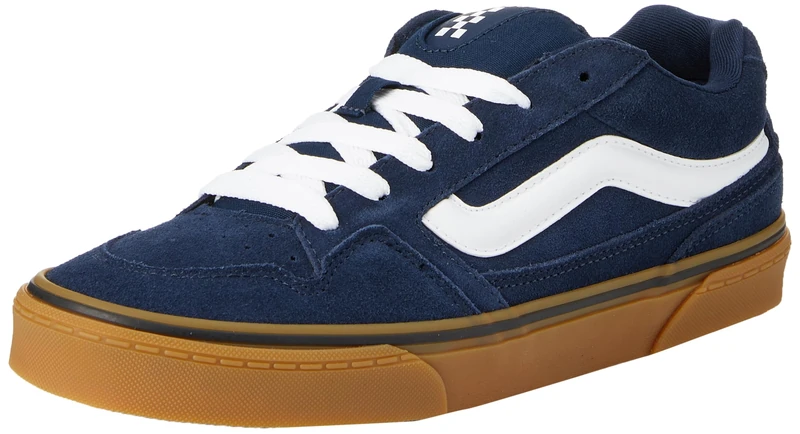 Vans Men's Caldrone Sneakers, Suede Dress Blues/Gum, 8 UK