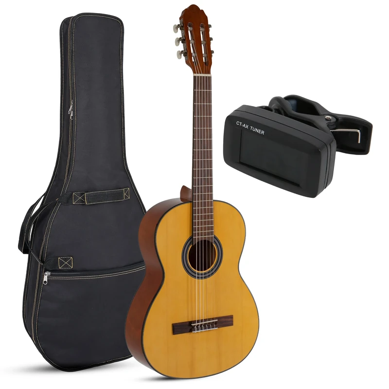 GEWA concert guitars student 3/4 with bag and tuner, for music school, starter set