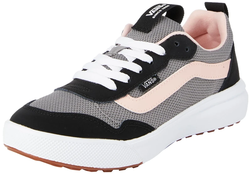 Vans Women's Range EXP Sneakers, Pop Grey/Black/Pink, 2.5 UK