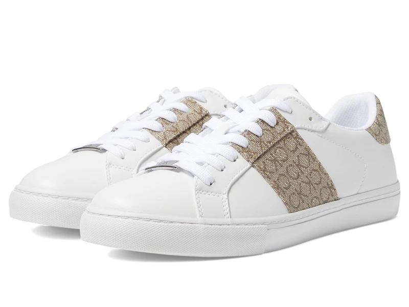 Calvin Klein Women's Gwena Sneaker, Whilte Logo Multi 142, 7.5 UK - Image 1