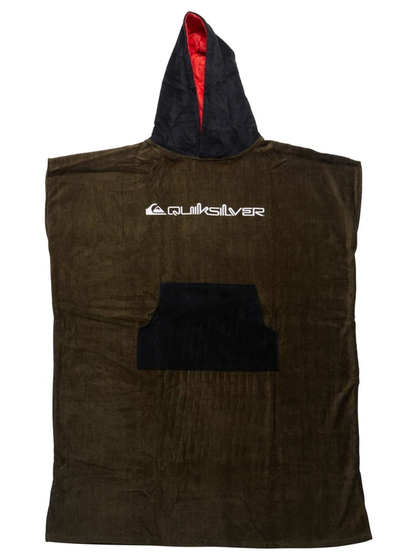 Quiksilver - Hoody Towel Beach Supplies Poncho for Mens - Iris Leaf - One size - Image 1