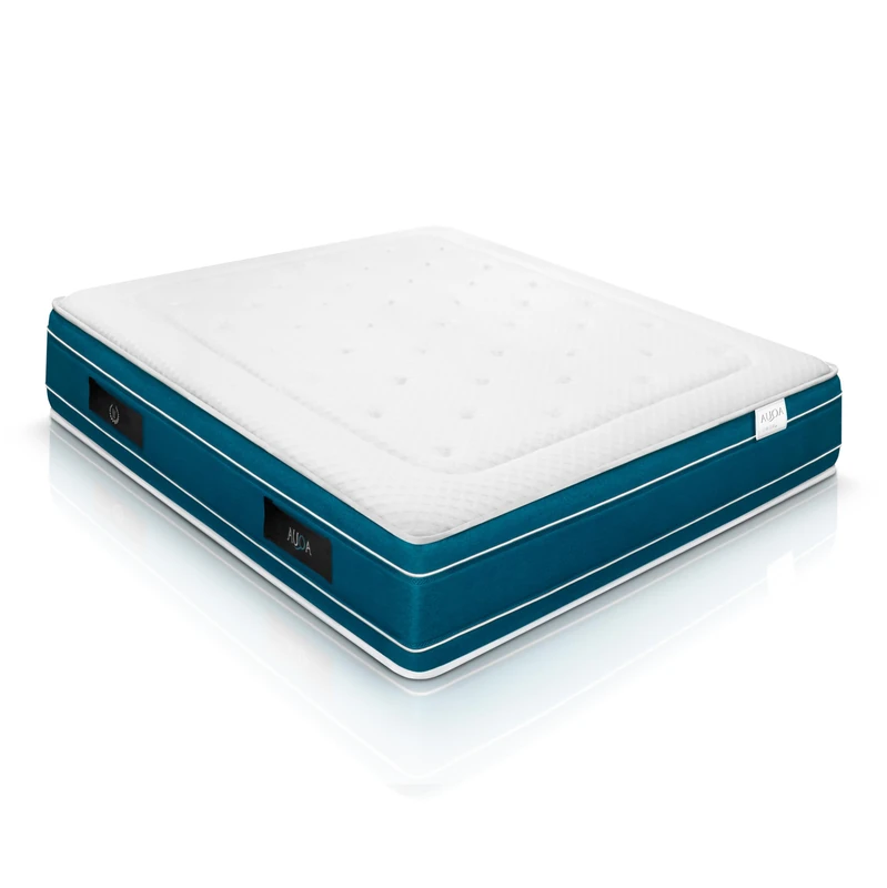 WIN REST Aqua Pocket Sprung Gel Memory Foam Mattress, Height 30 cm, Medium Firm, 750 Spring Core, 400 g Damask Fabric, Hypoallergenic Super Soft Fibre (140 x 190 cm) - Image 1
